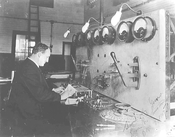 Marconi Wireless Telegraph operator L.R. Johnstone, Cape Breton Island, Nova Scotia