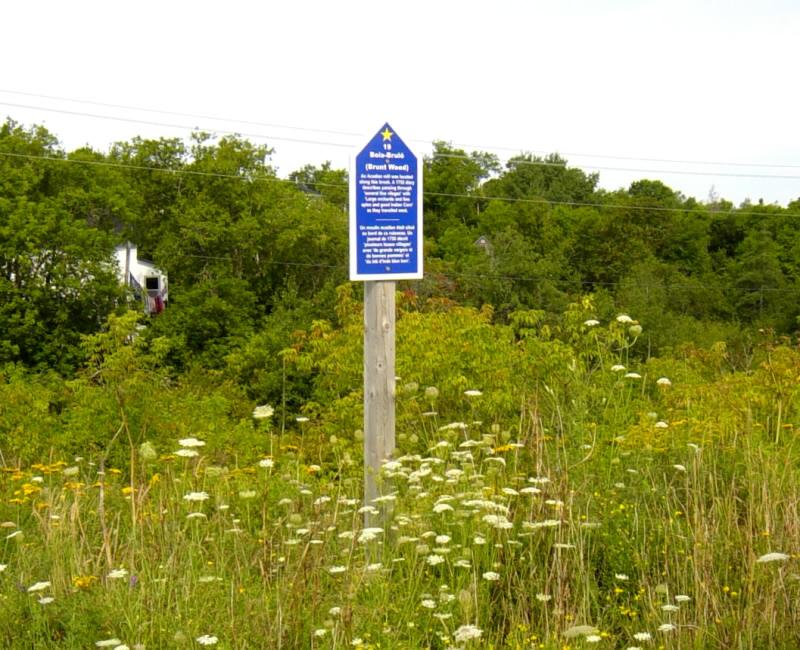 Colchester County: Acadian Heritage sign #19, Truro