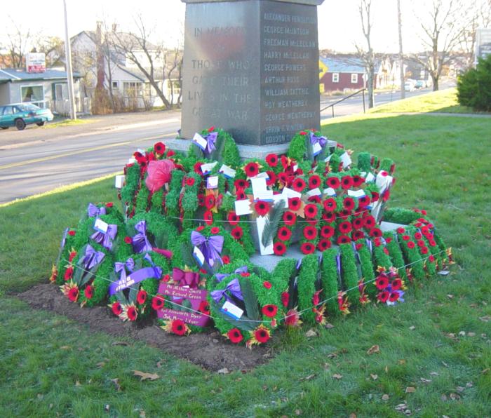 Tatamagouche: war memorial monument