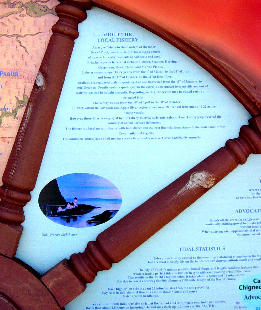 Advocate Harbour: Panel 4, Sea in Our History display