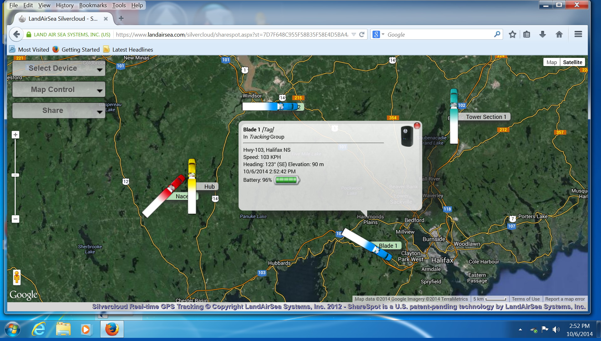 Silvercloud-Real-time-GPS-Tracking-LandAirSea-Systems-Inc-South-Canoe-2014oct06-1452h