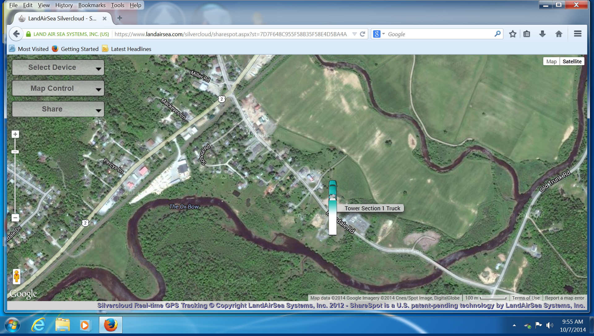 Silvercloud-Real-time-GPS-Tracking-LandAirSea-Systems-Inc-South-Canoe-2014oct07-0955h