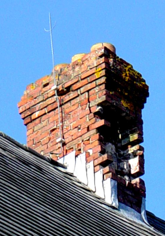 Hazel Hill: Commercial Cable Company telegraph building, east chimney
