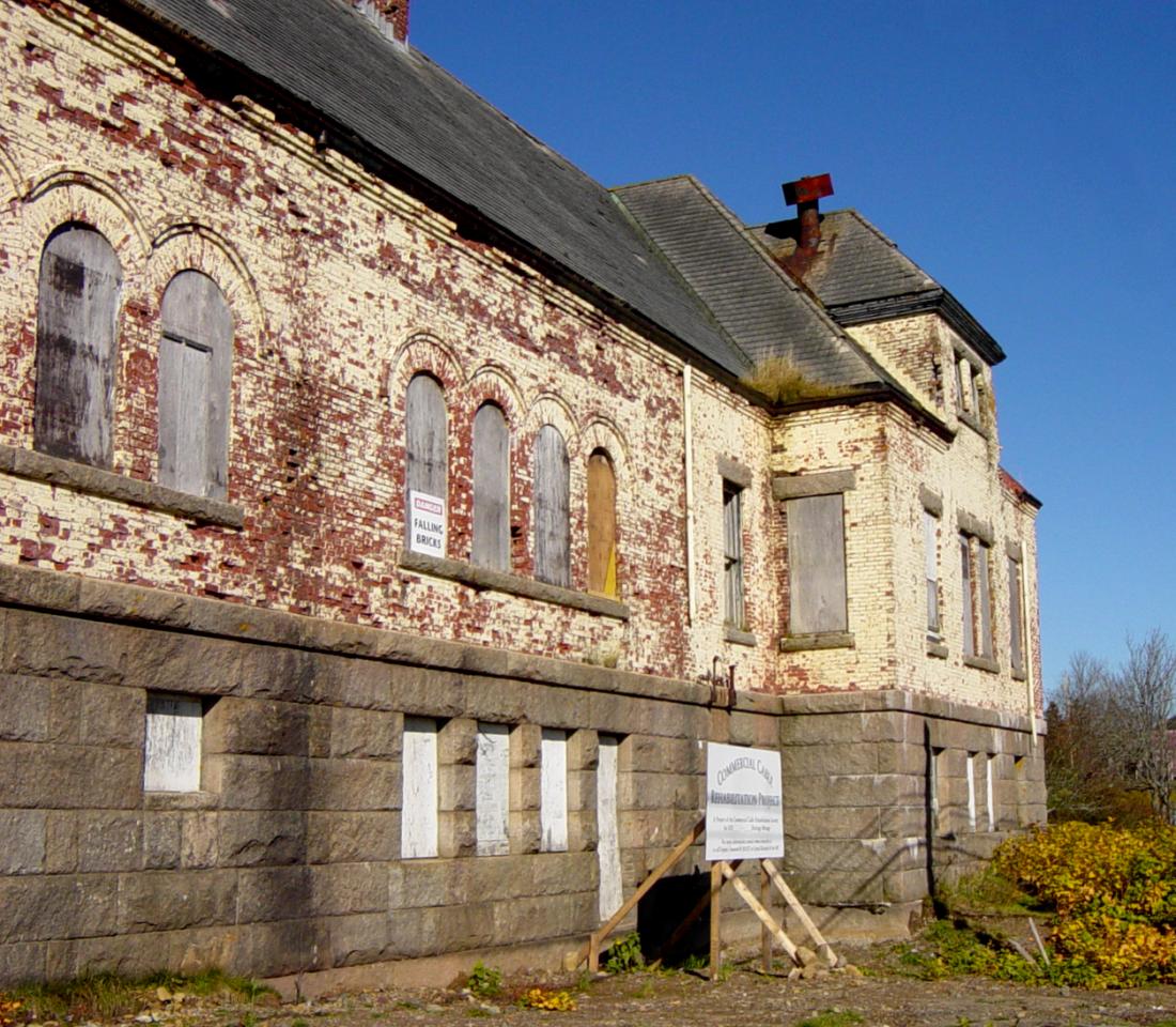 Hazel Hill: Commercial Cable Company telegraph building, south side