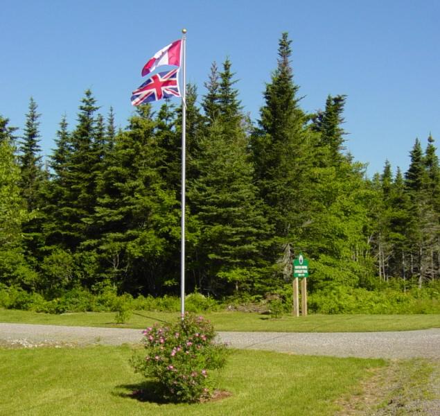 Country Harbour: Loyalist Trail roadside park entrance