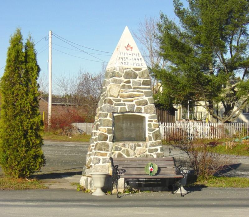 Windsor Junction, Nova Scotia: war memorial monument