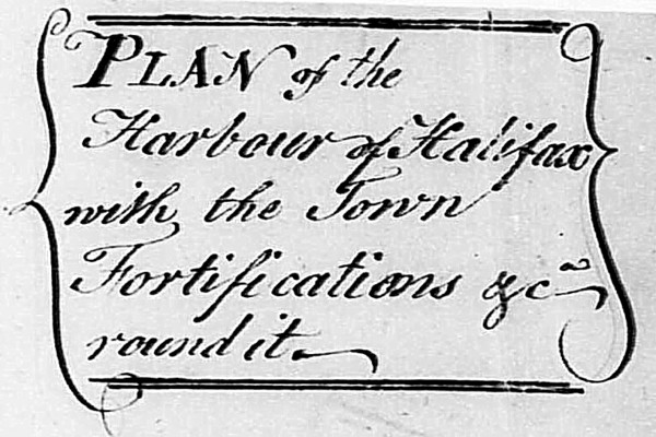 September 1780: Plan of the Harbour of Halifax with the Town Fortifications