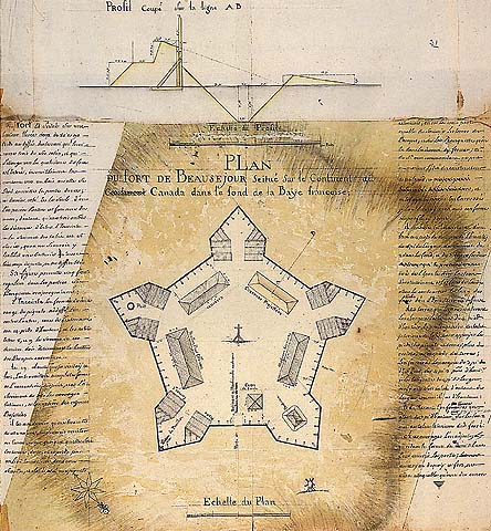 Plan of Fort Beausejour, 1751