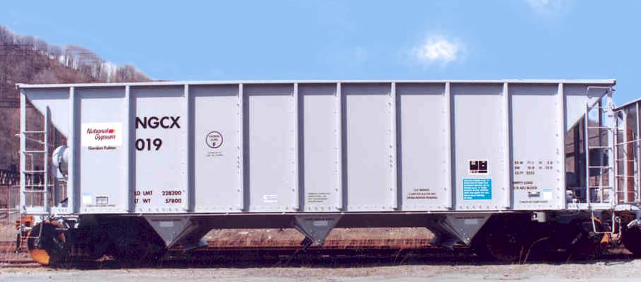 New railcars for hauling gypsum from Milford to Dartmouth, Nova Scotia