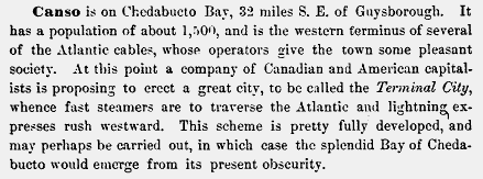 Terminal City, by Charles G.D. Roberts, 1891