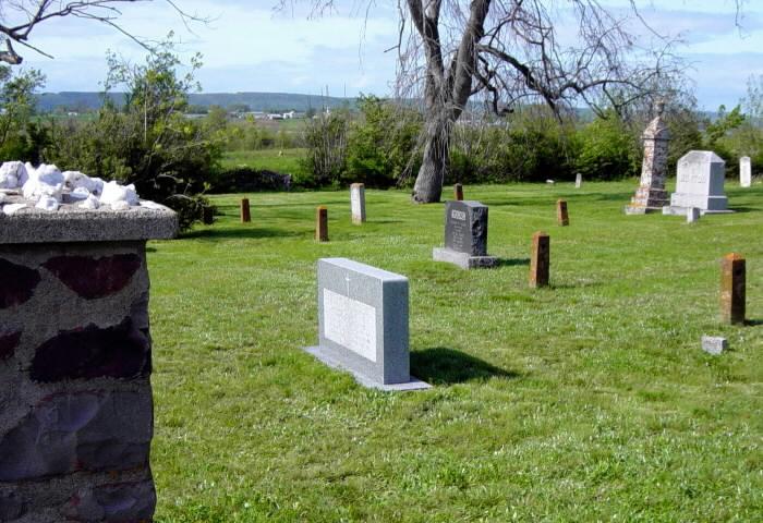 Chipman Corner: Two Churches memorial, looking north