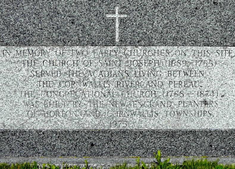 Chipman Corner: Two Churches memorial, west face
