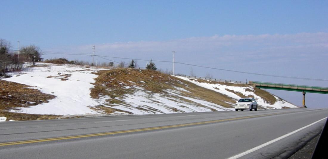 Nova Scotia, Avonport: Veterans Memorial, as seen from Highway 101