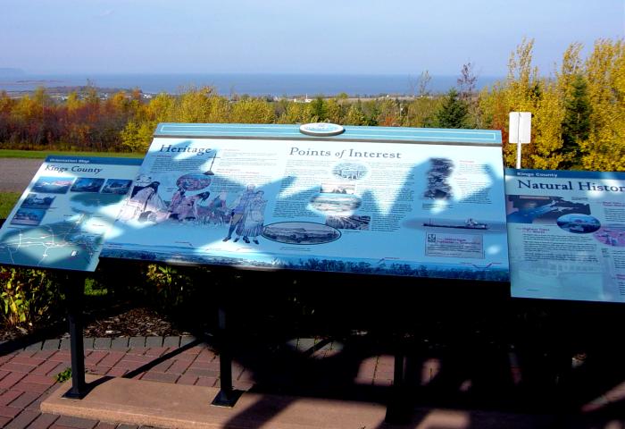 Nova Scotia, Avonport: Veterans Memorial View Park military memorial, unveiling ceremony