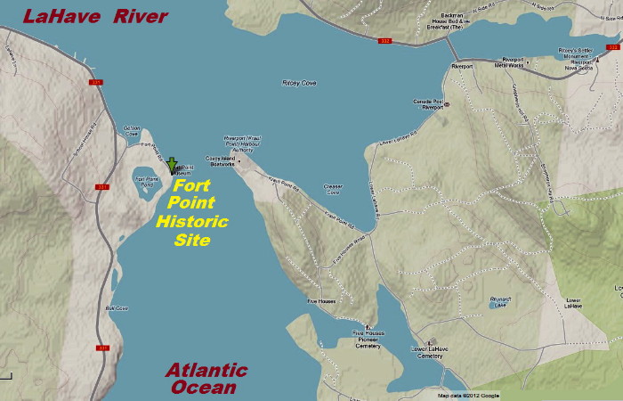 Google Map: Fort Point LaHave historic site