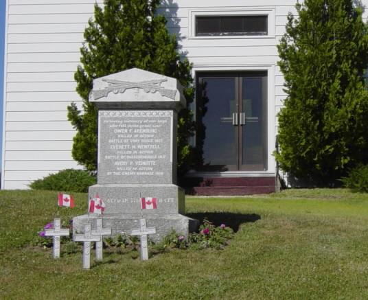 West Northfield monument, general view looking east