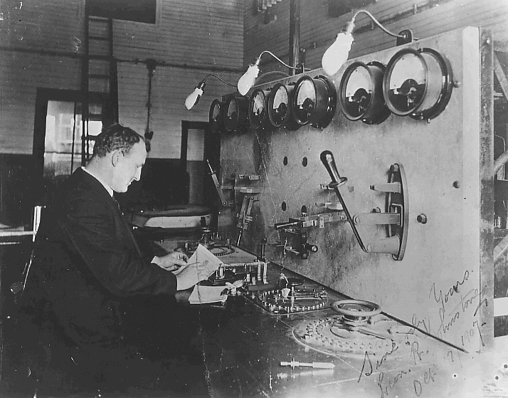 Marconi Wireless Telegraph operator L.R. Johnstone, Cape Breton Island, Nova Scotia