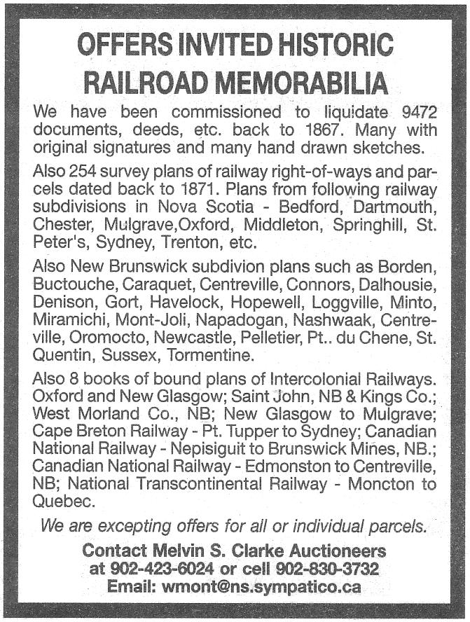 Auction of railroad memorabilia, April 2008