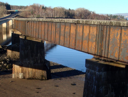 Dominion Atlantic Railway: Bear River Bridge, Digby County, Nova Scotia, 12 Nov 2010