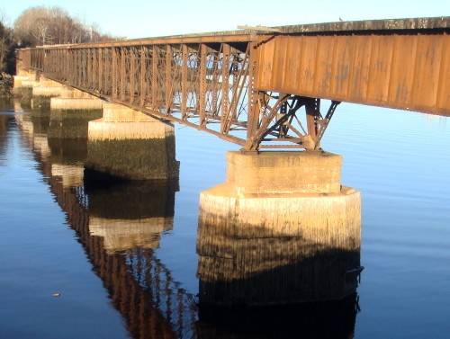 Dominion Atlantic Railway: Bear River Bridge, Digby County, Nova Scotia, 12 Nov 2010