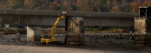 Dominion Atlantic Railway: Bear River Bridge, Digby County, Nova Scotia, 18 Oct 2011