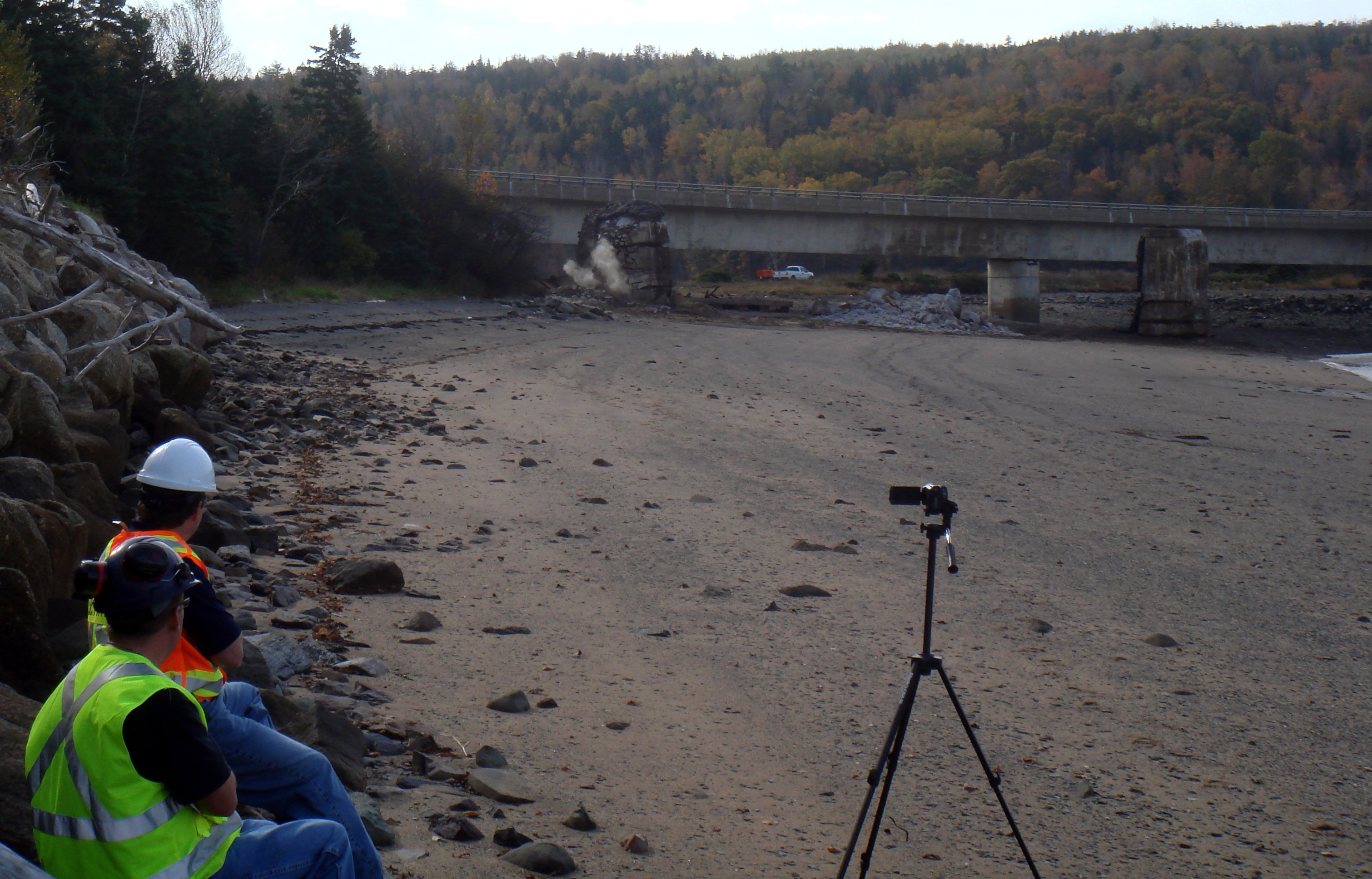 Dominion Atlantic Railway: Bear River Bridge, Digby County, Nova Scotia, 18 Oct 2011