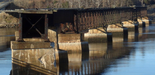 Dominion Atlantic Railway: Bear River Bridge, Digby County, Nova Scotia, 22 Nov 2011