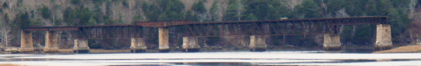 Dominion Atlantic Railway: Sissiboo River Bridge, Weymouth, Digby County, Nova Scotia, 29 Nov 2011