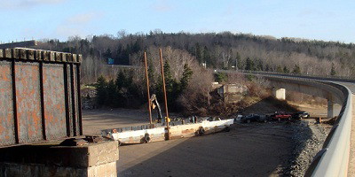 Dominion Atlantic Railway: Bear River Bridge, Digby County, Nova Scotia, 05 Dec 2011