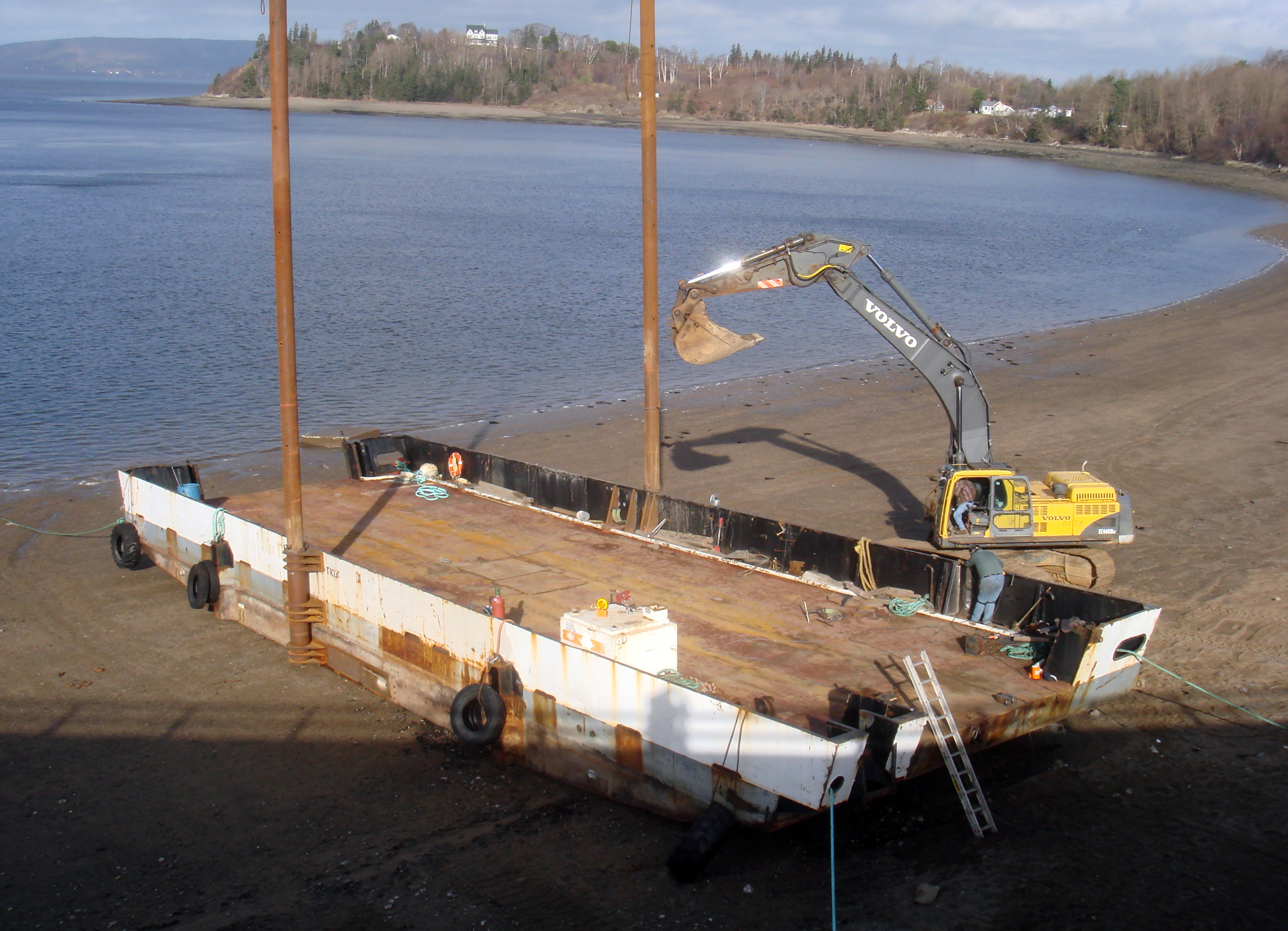 Dominion Atlantic Railway: Bear River Bridge, Digby County, Nova Scotia, 05 Dec 2011