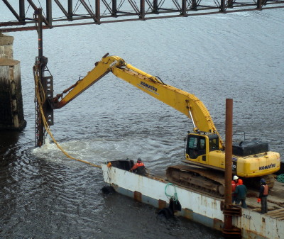 Dominion Atlantic Railway: Bear River Bridge, Digby County, Nova Scotia, 17 Dec 2011