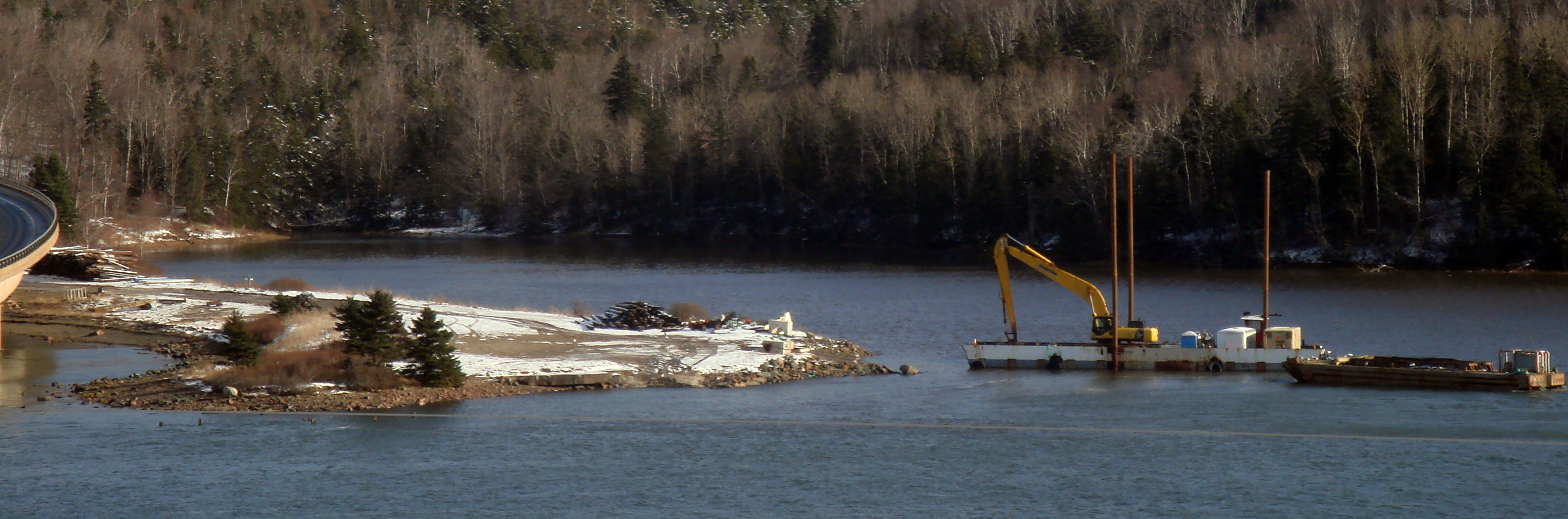Dominion Atlantic Railway: Bear River Bridge, Digby County, Nova Scotia, 27 Dec 2011