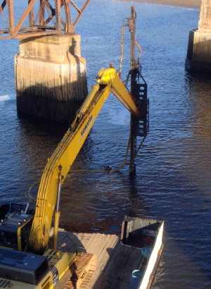 Dominion Atlantic Railway: Bear River Bridge, Digby County, Nova Scotia, 09 Jan 2012