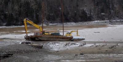 Dominion Atlantic Railway: Bear River Bridge, Digby County, Nova Scotia, 16 Jan 2012