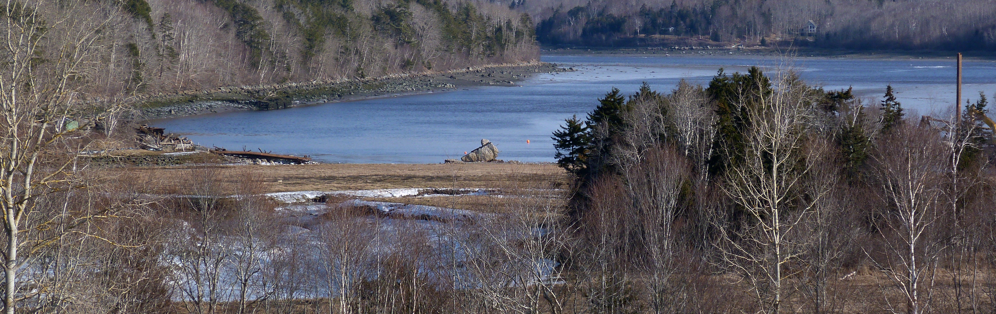 Dominion Atlantic Railway: Sissiboo River Bridge, Weymouth, Digby County, Nova Scotia, 27 Feb 2012