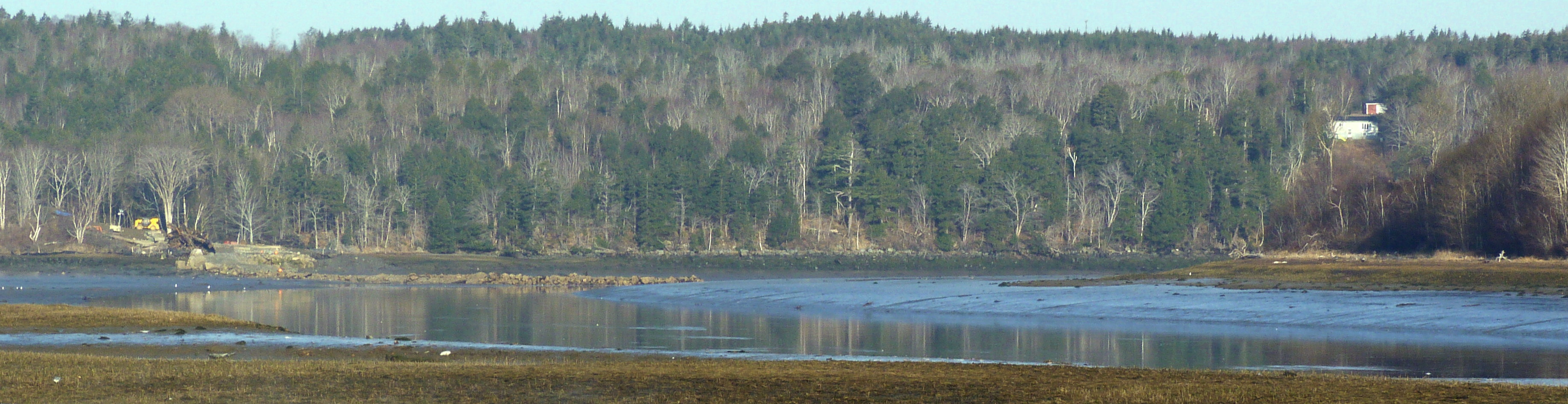 Dominion Atlantic Railway: Sissiboo River Bridge, Weymouth, Digby County, Nova Scotia, 12 Mar 2012