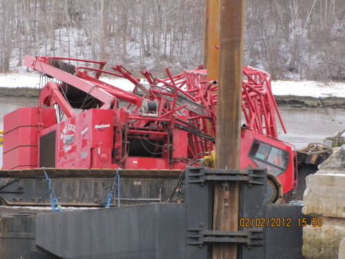 Dominion Atlantic Railway: Sissiboo River Bridge, Weymouth, Digby County, Nova Scotia, 02 Feb 2012