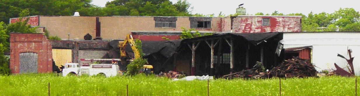 Demolition of the Railway Roundhouse at Kentville, Nova Scotia