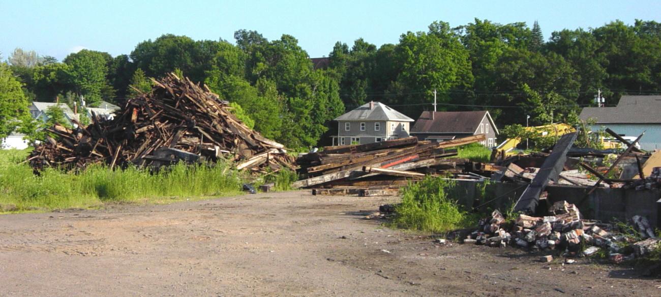 Demolition of the Railway Roundhouse at Kentville, Nova Scotia