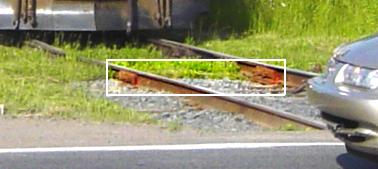 W&HR: Insulated rail joints, Greenwich, Nova Scotia