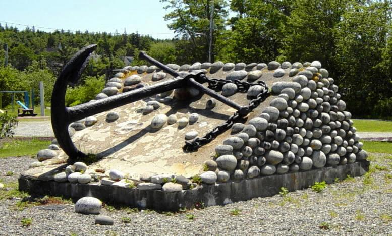 Donald McKay memorial, Jordan Falls: north side