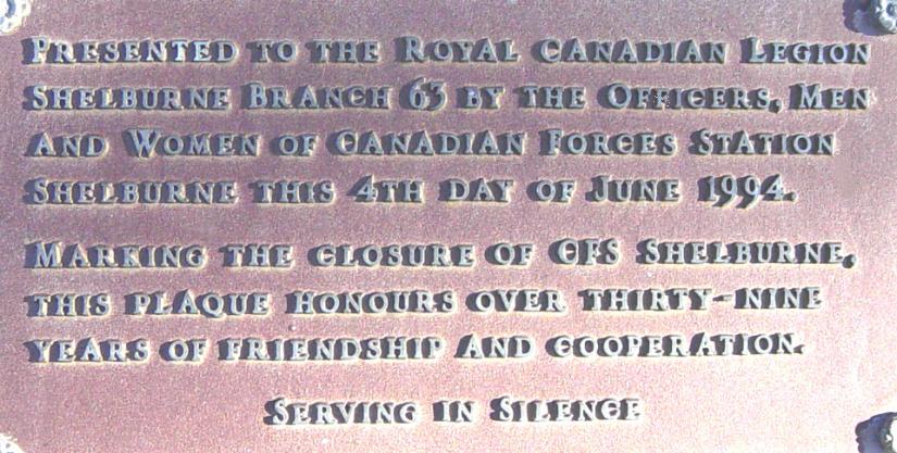 Royal Canadian Legion Branch 63, Shelburne