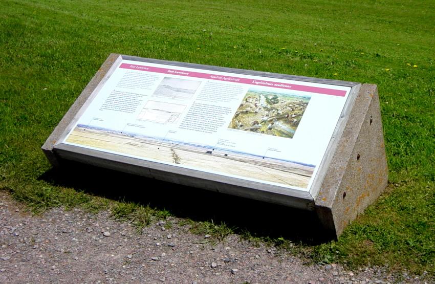 Fort Lawrence interpretative panel
