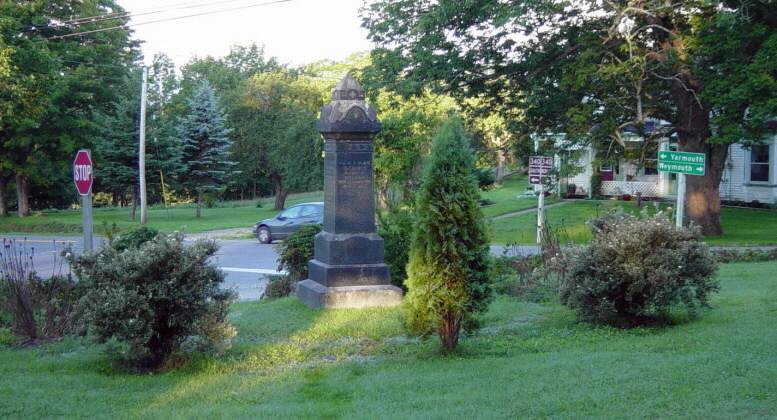 Carleton: war memorial, looking southwest